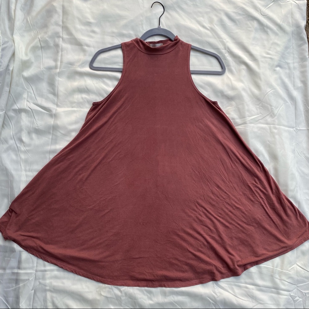Black Bead Coral Sleeveless Top - Size S